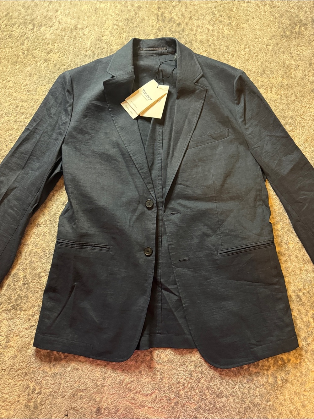 Theory Navy Men’s Good Crunch Blazer